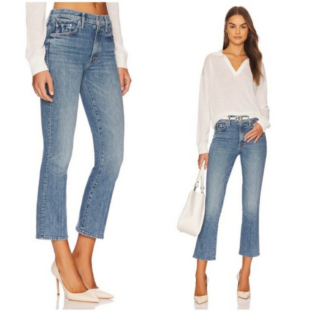 MOTHER Denim The Insider Ankle Jeans in Blue